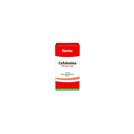 CEFALEXINA WINTHROP 250 MG/5 ML POLVO PARA SUSPENSIÓN FRASCO X 60 ML