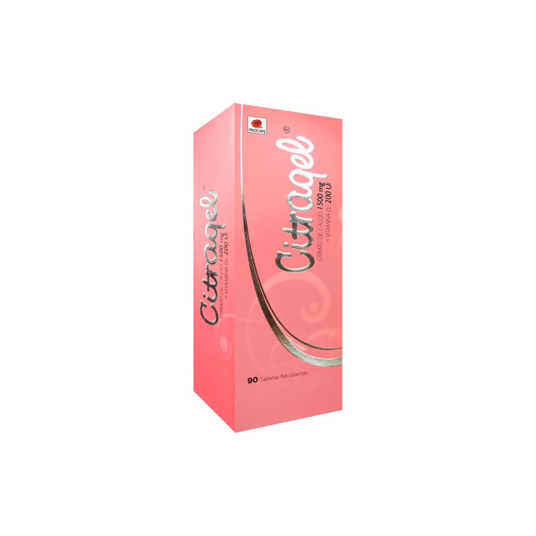 CITRAGEL 1500 MG/200 UI TABLETA RECUBIERTA CAJA X 90