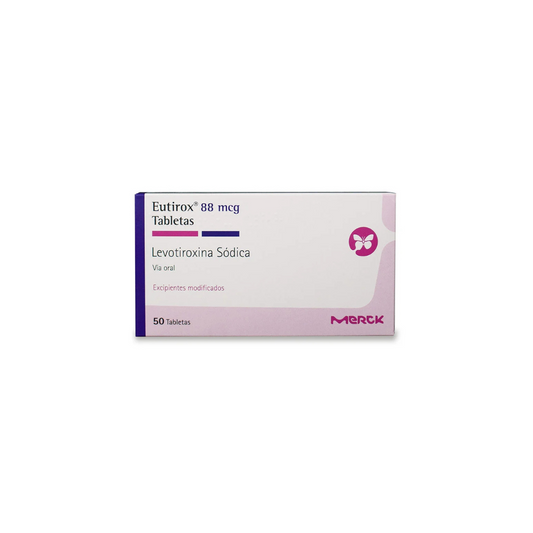 EUTIROX 88 MCG TABLETA CAJA X 50