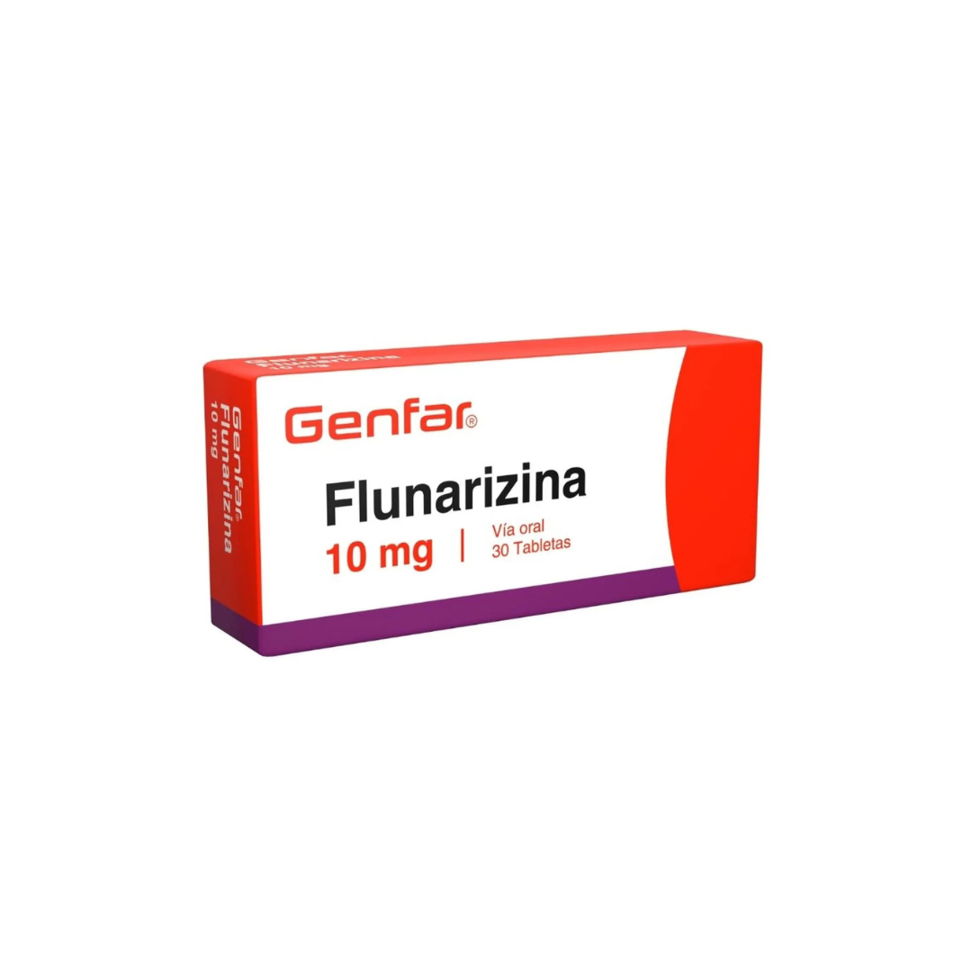 FLUNARIZINA GENFAR 10 MG TABLETA CAJA X 30