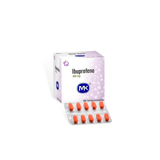 IBUPROFENO MK 400 MG TABLETA RECUBIERTA CAJA X 100