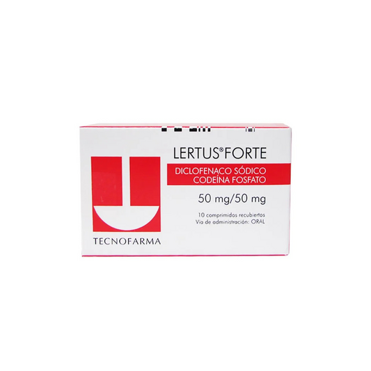LERTUS FORTE 50 MG/50 MG TABLETA RECUBIERTA CAJA X 10
