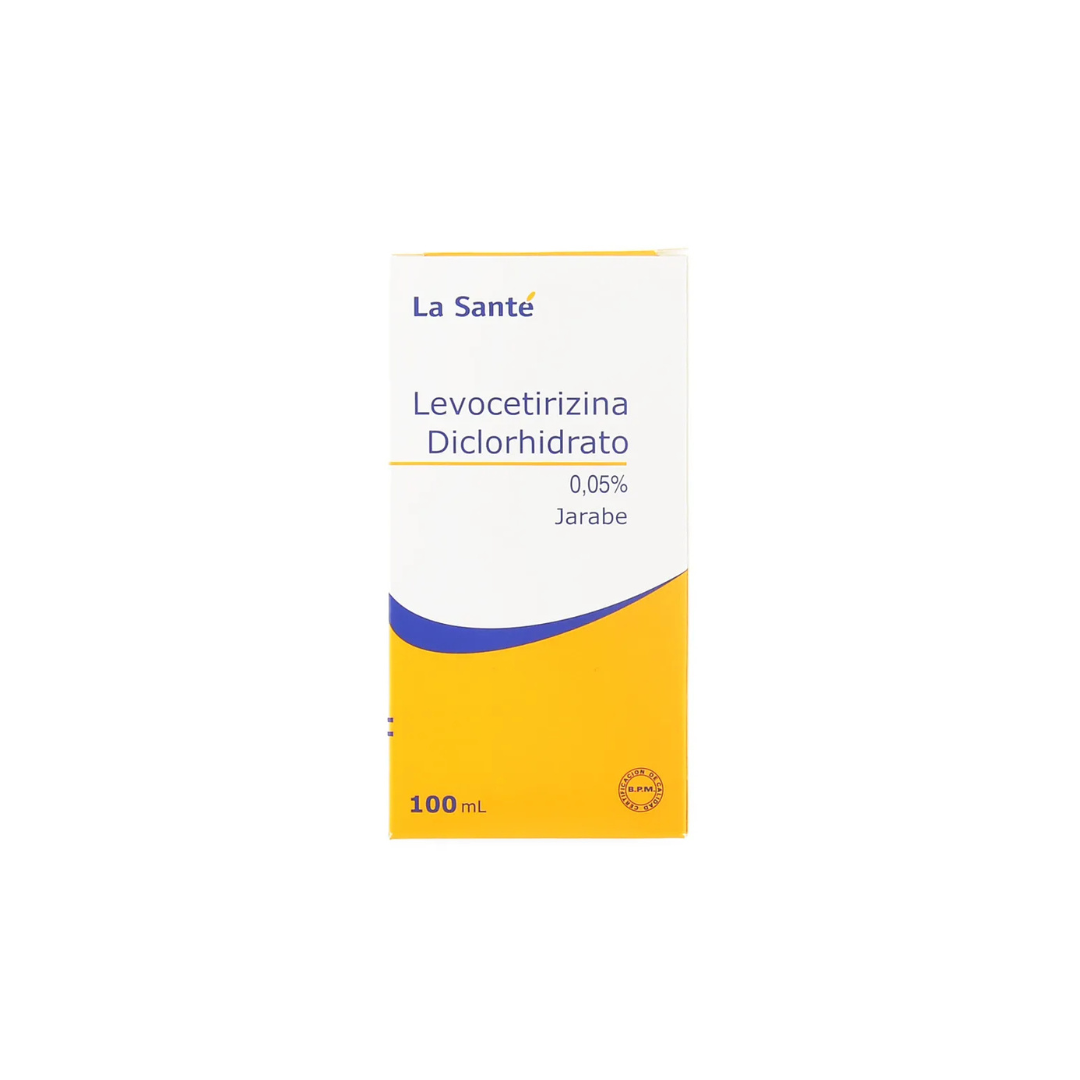 LEVOCETIRIZINA DICLORHIDRATO LA SANTE 0.05 % JARABE FRASCO X 100 ML