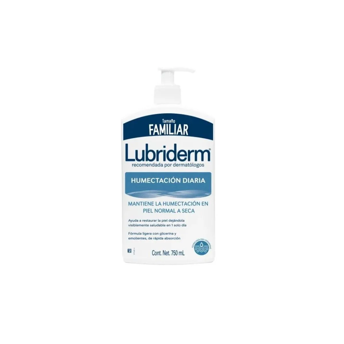 LUBRIDERM HUMECTACION DIARIA CREMA TOPICA FRASCO X 750 ML