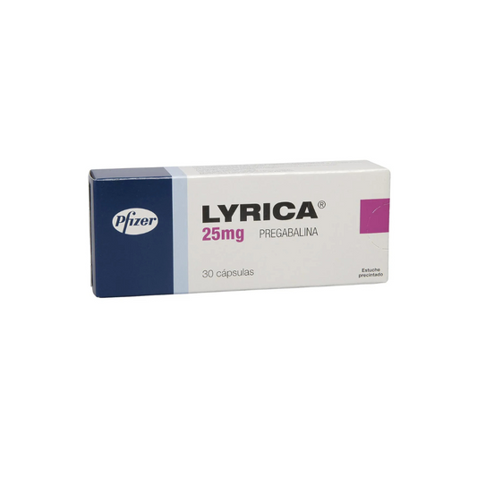 LYRICA 25 MG CAPSULA DURAS CAJA X 30