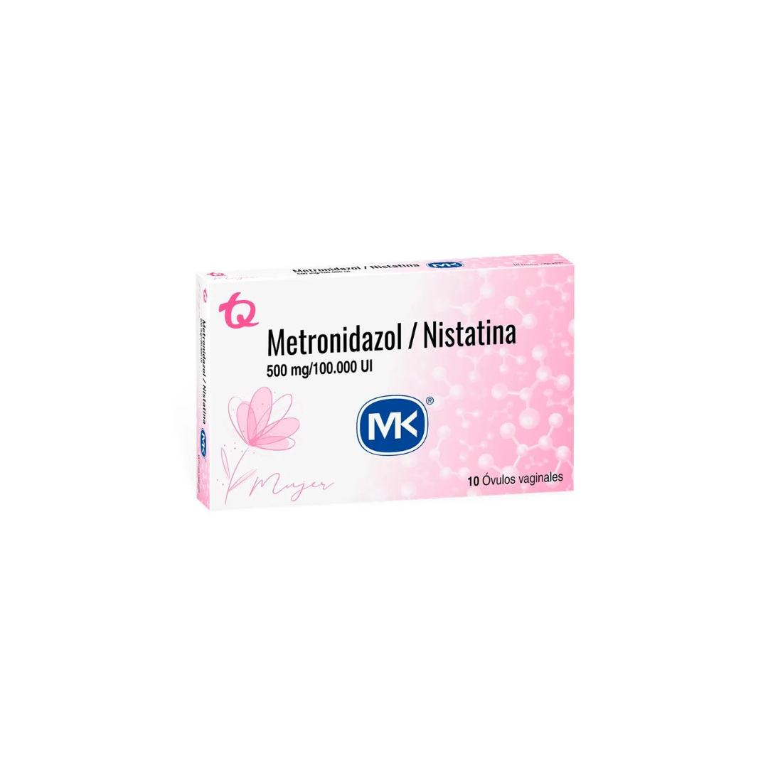 METRONIDAZOL/NISTATINA MK 500 MG/100.000 UI OVULO CAJA X 10