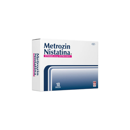 METROZIN/NISTATINA 500 MG/100000 UI OVULO CAJA X 10