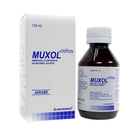 MUXOL 15 MG/2 MG 5 ML JARABE FRASCO X 120 ML