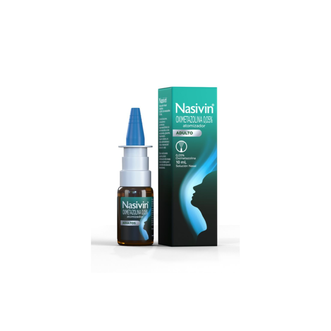 NASIVIN 0.05 % SOLUCIÓN NASAL FRASCO X 10 ML