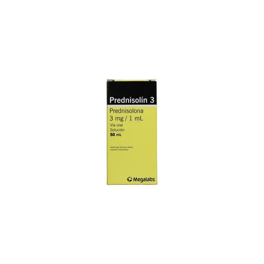 PREDNISOLIN 3 300 MG SOLUCIÓN ORAL FRASCO X 50 ML