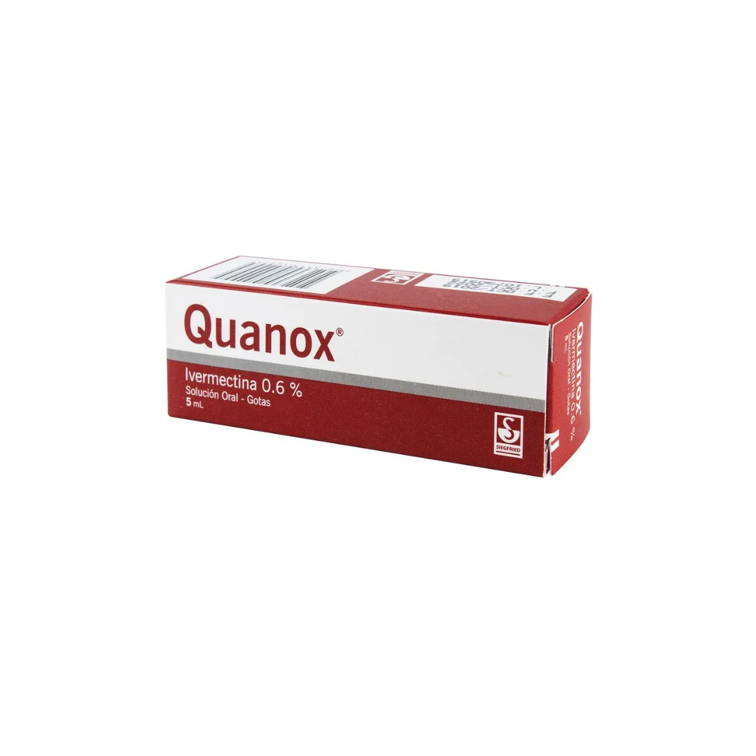 QUANOX 6 MG SOLUCIÓN ORAL FRASCO X 5 ML