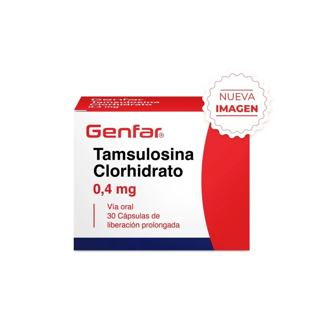 TAMSULOSINA GENFAR 0.4 MG CAPSULA LIBERACIÓN PROLONGADA CAJA X 30