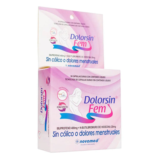 DOLORSIN FEM 400 MG /20 MG CAPSULA LIQUIDA CAJA X 36