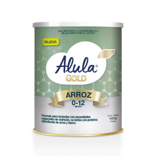 ALULA GOLD ARROZ POLVO ORAL LATA X 400 GR