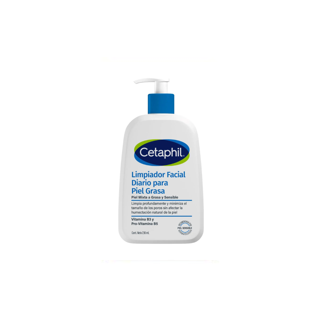 CETAPHIL LIMPIADOR PIEL GRASA EMULSION FRASCO X 236 ML