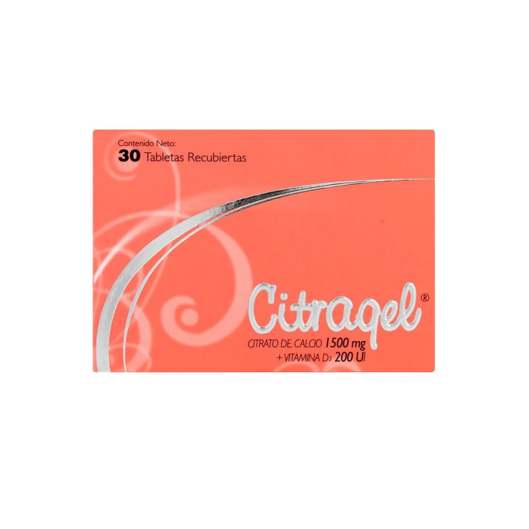 CITRAGEL 1500 MG/200 UI TABLETA RECUBIERTA CAJA X 30