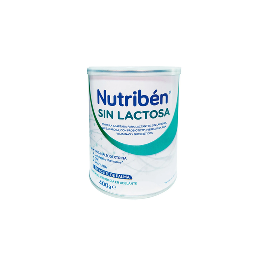 NUTRIBEN SIN LACTOSA POLVO ORAL LATA X 400 GR