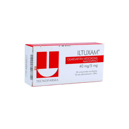 ILTUXAM 40 MG + 5 MG COMPRIMIDO RECUBIERTO CAJA X 28