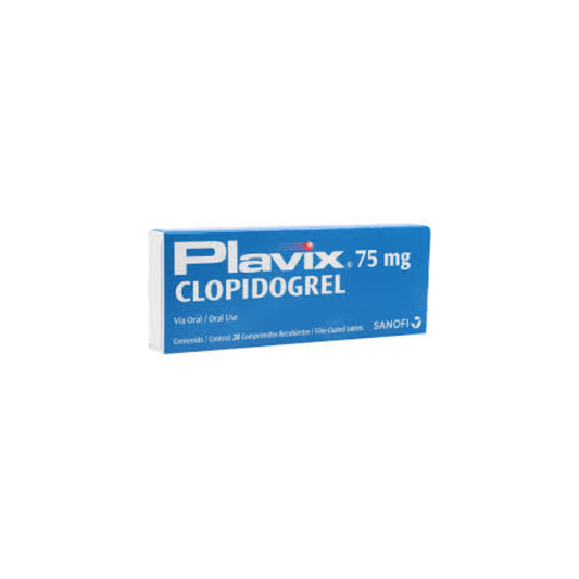 PLAVIX 75 MG TABLETA RECUBIERTA CAJA X 28