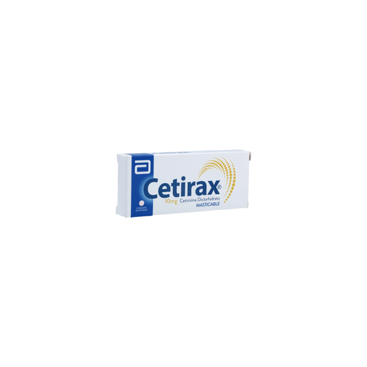 CETIRAX 10 MG TABLETA MASTICABLE CAJA X 10