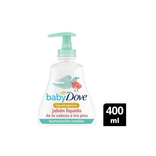 DOVE BABY LIQUIDO HIDRATACION SENSIBLE JABON LIQUIDO POTE X 400 ML