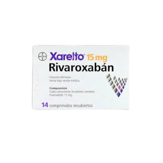 XARELTO 15 MG COMPRIMIDO RECUBIERTO CAJA  X  14