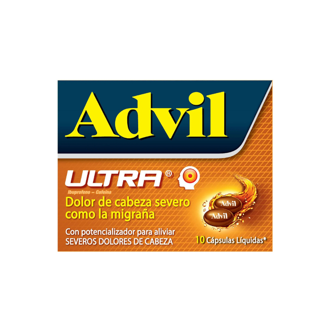 ADVIL ULTRA 200 MG/65 MG CAPSULA BLANDAS CAJA X 10