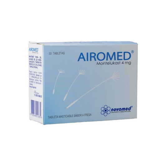 AIROMED 4 MG TABLETA MASTICABLE CAJA X 30