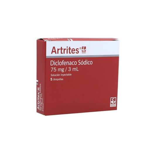 ARTRITES 75 MG SOLUCIÓN INYECTABLE CAJA X 5