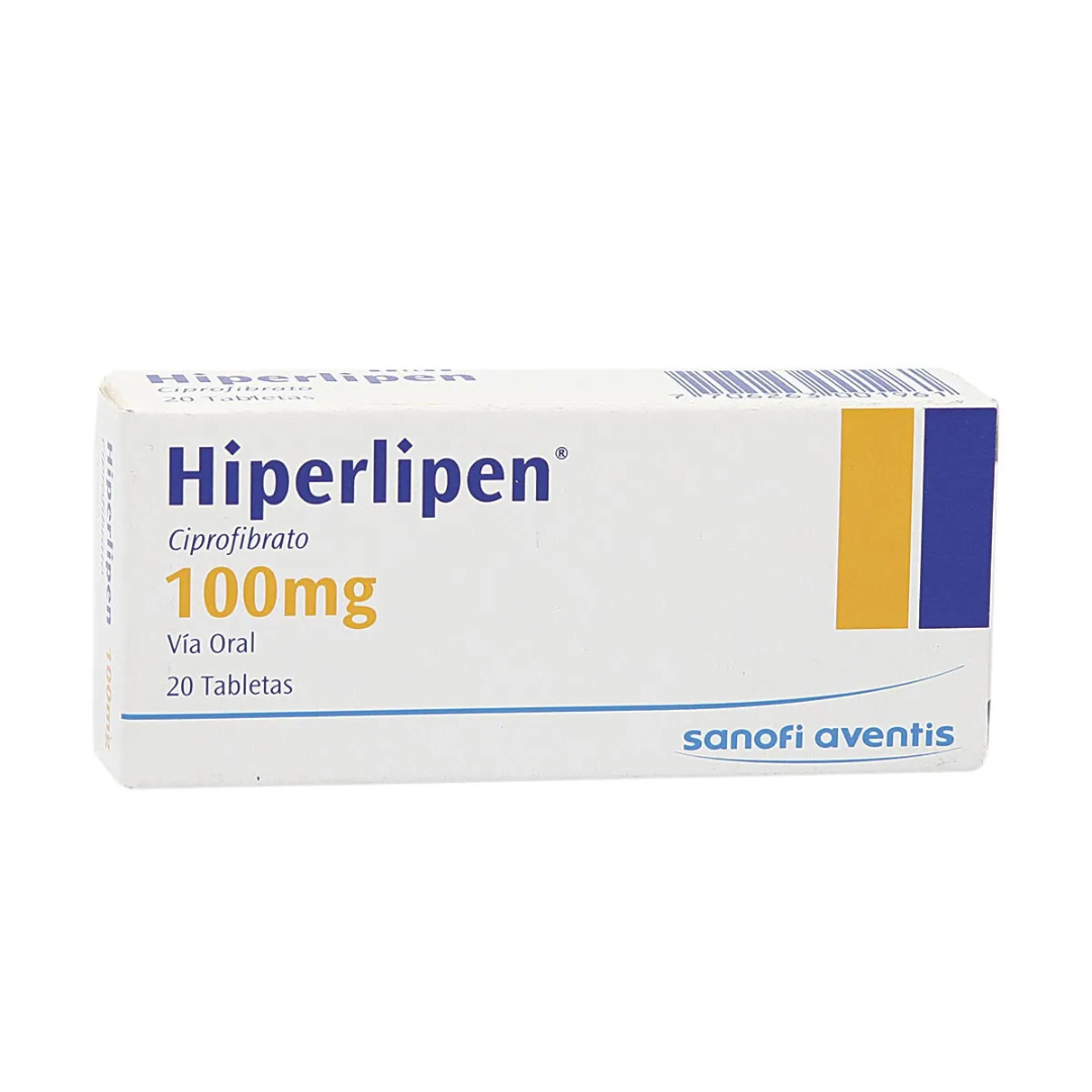 HIPERLIPEN 100 MG TABLETA CAJA X 20