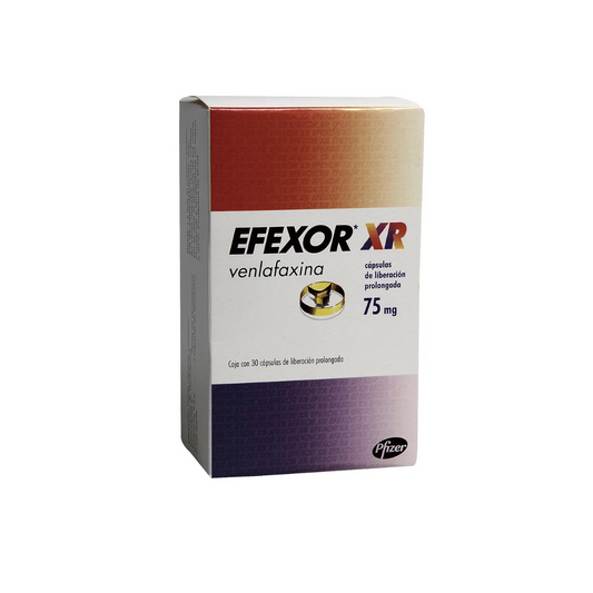 EFEXOR XR 75 MG CAPSULA LIBERACIÓN PROLONGADA CAJA X 30