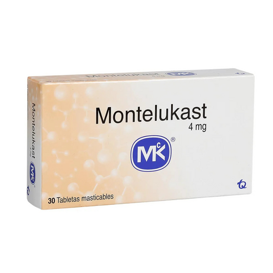 MONTELUKAST MK 4 MG TABLETA MASTICABLE CAJA X 30