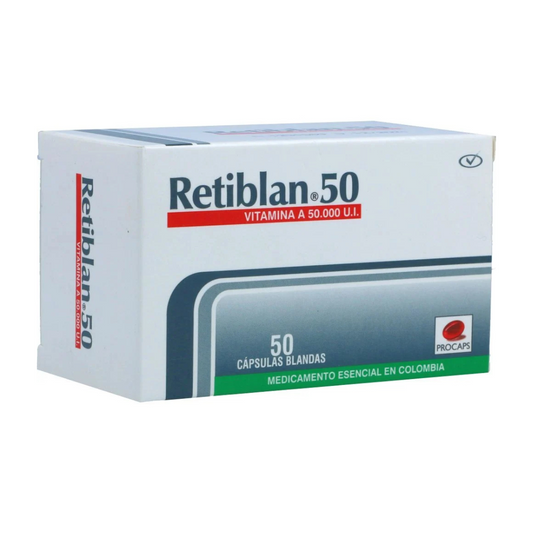 RETIBLAN 50 MG CAPSULA BLANDAS CAJA X 50