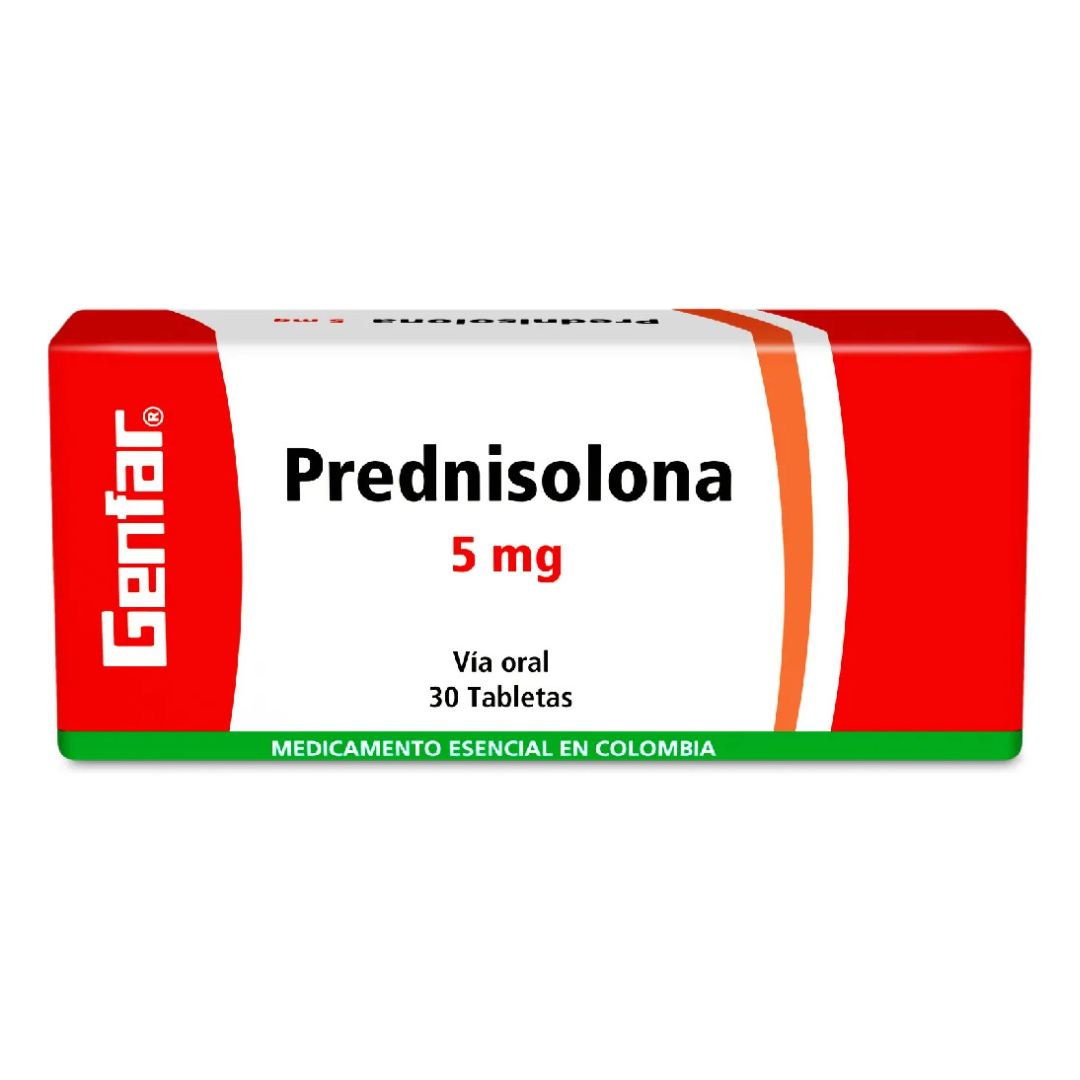 PREDNISOLONA GENFAR 5 MG CAPSULA CAJA X 30