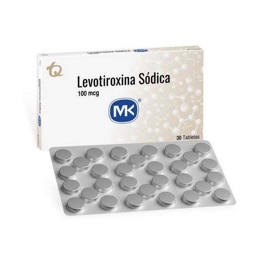 LEVOTIROXINA MK 100 MCG TABLETA CAJA X 30