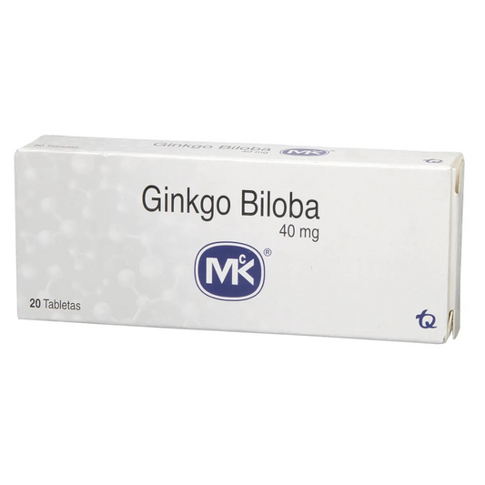 GINKGO BILOBA MK 40 MG TABLETA CAJA X 20