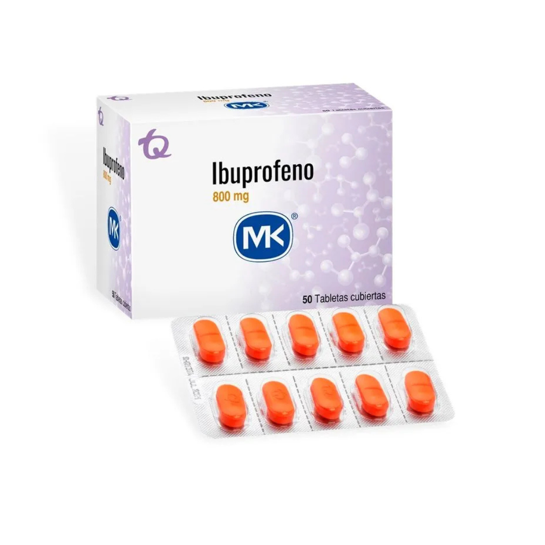 IBUPROFENO MK 800 MG TABLETA RECUBIERTA CAJA X 50