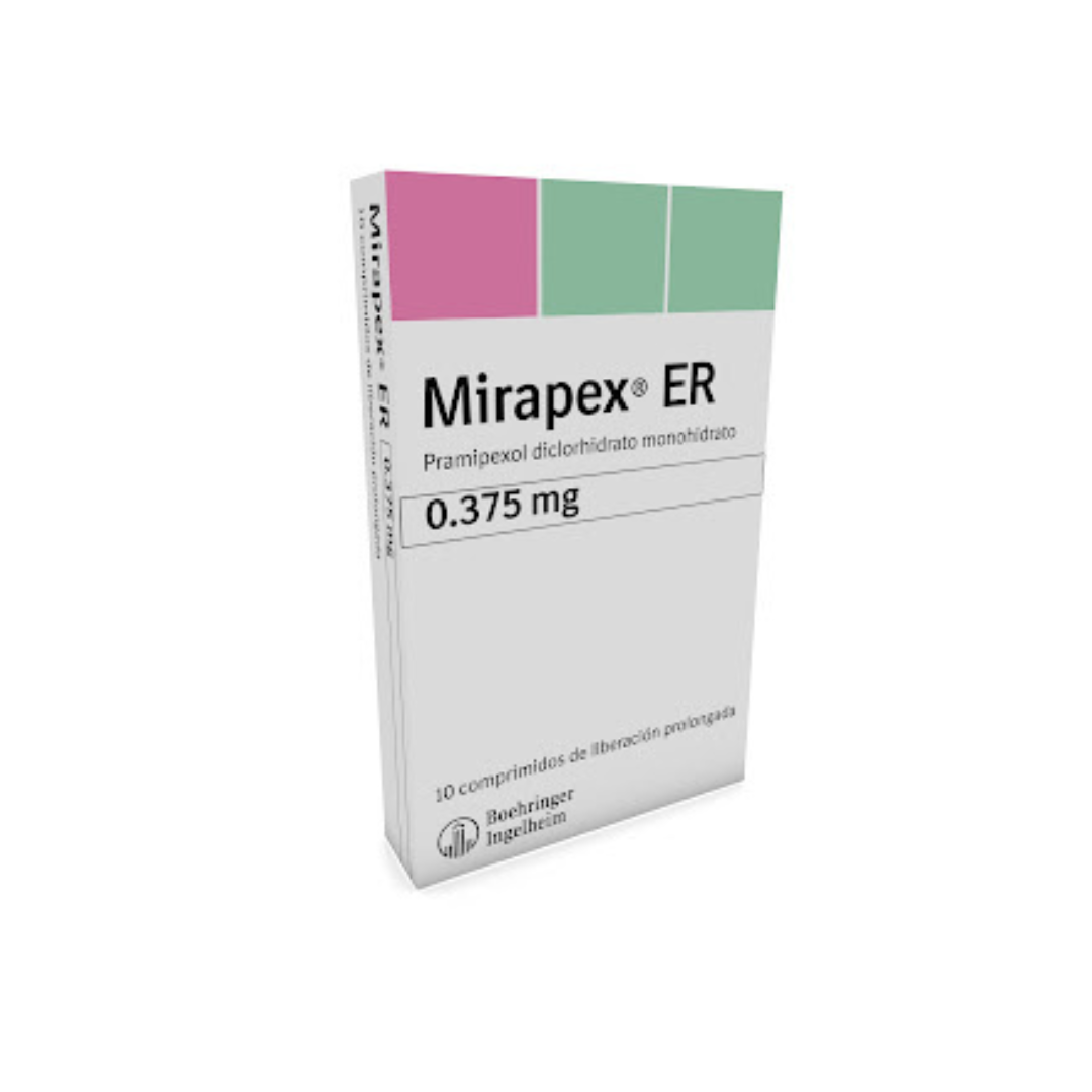 MIRAPEX ER 0.375 MG TABLETA LIBERACIÓN PROLONGADA CAJA X 10 – Previpharma