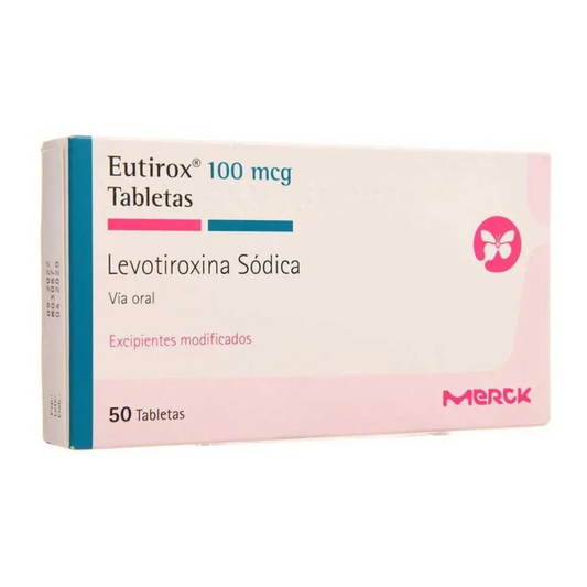 EUTIROX 100 MCG TABLETA CAJA X 50