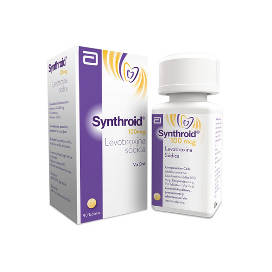 SYNTHROID 100 MCG TABLETA CAJA X 90