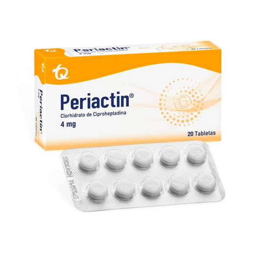 PERIACTIN 4 MG TABLETA CAJA X 20