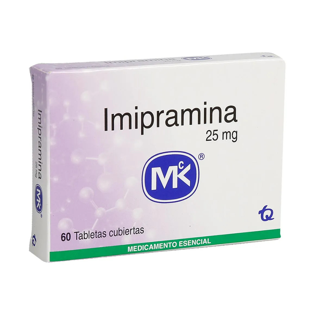 IMIPRAMINA MK 25 MG TABLETA RECUBIERTA CAJA X 60