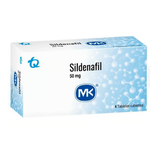 SILDENAFIL MK 50 MG TABLETA CAJA X 4