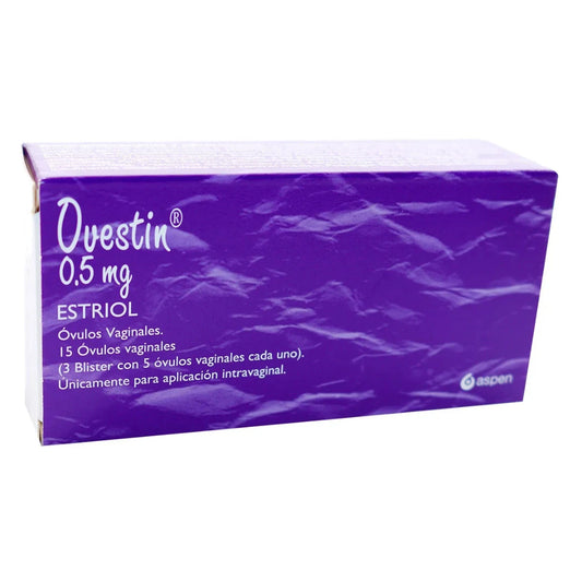 OVESTIN 0.5 MG OVULO CAJA X 15