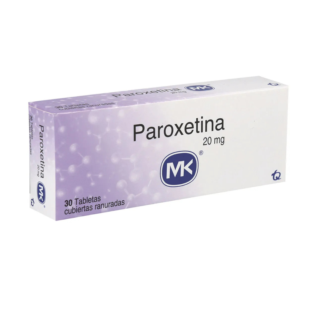 PAROXETINA MK 20 MG TABLETA RECUBIERTA CAJA X 30