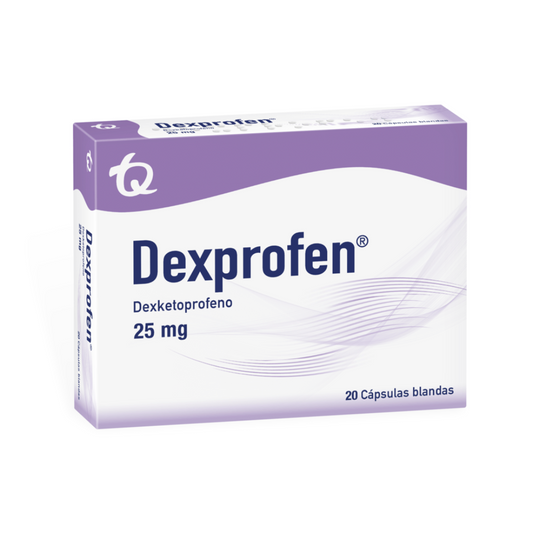 DEXPROFEN 25 MG CAPSULA BLANDAS CAJA X 20