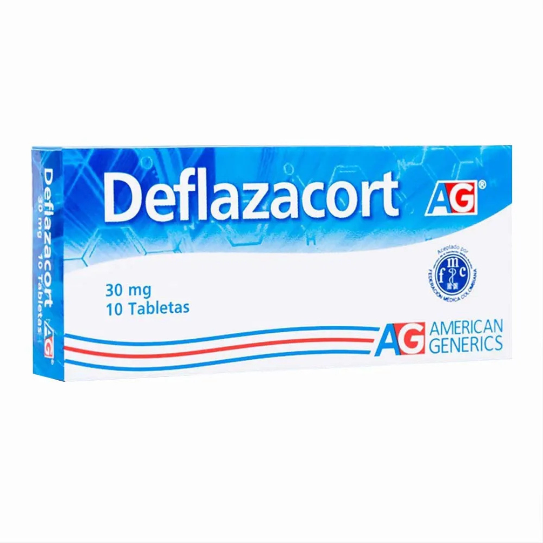 DEFLAZACORT AG 30 MG TABLETA CAJA X 10