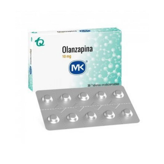 OLANZAPINAMK 10 MG TABLETA DISPERSABLE CAJA X 30