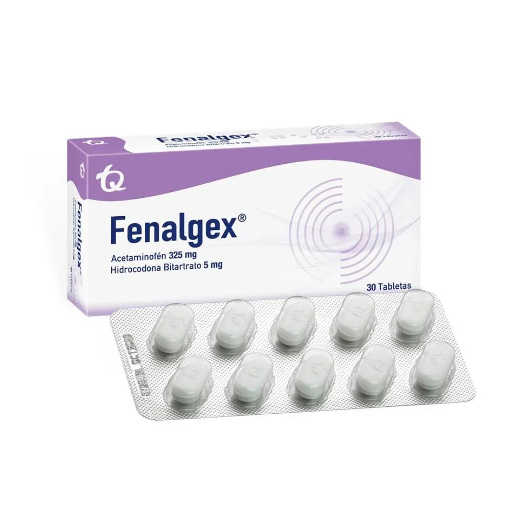 FENALGEX 325 MG/5 MG TABLETA CAJA X 30