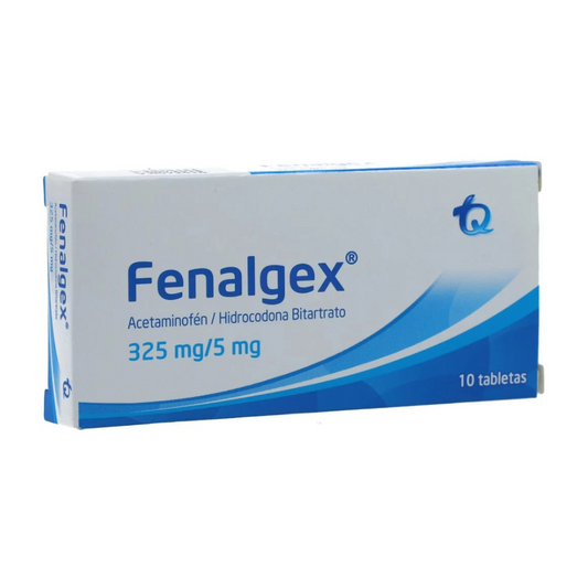 FENALGEX 325 MG/5 MG TABLETA CAJA X 10